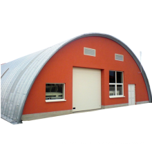 Edifícios de telhado de metal para parafuso de parafuso POSA e prédio de aço de aço quonset telhado de metal, mas armazenamento de telhado de metal